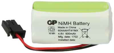 Universeel batterij NiMh 4,8V/600mAh t.b.v. HEN100-serie, HEN200-serie, HXN100-serie / 91100
