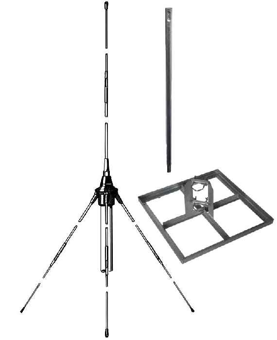 EVAC Paging antenne-set VHF t.b.v. dakplaatsing